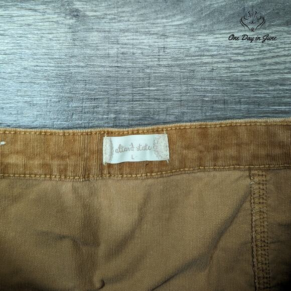 Altar'd State Snap Front Corduroy Skirt Size L - Picture 2 of 5